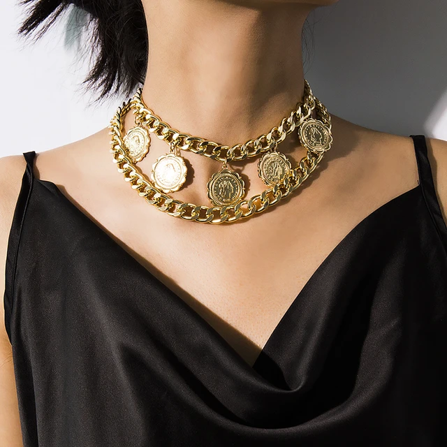 collar de oro para mujer