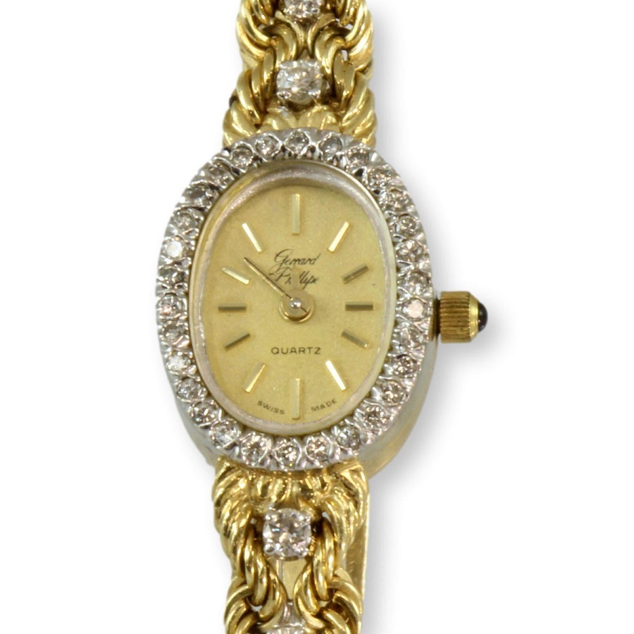 diamond quartz watch